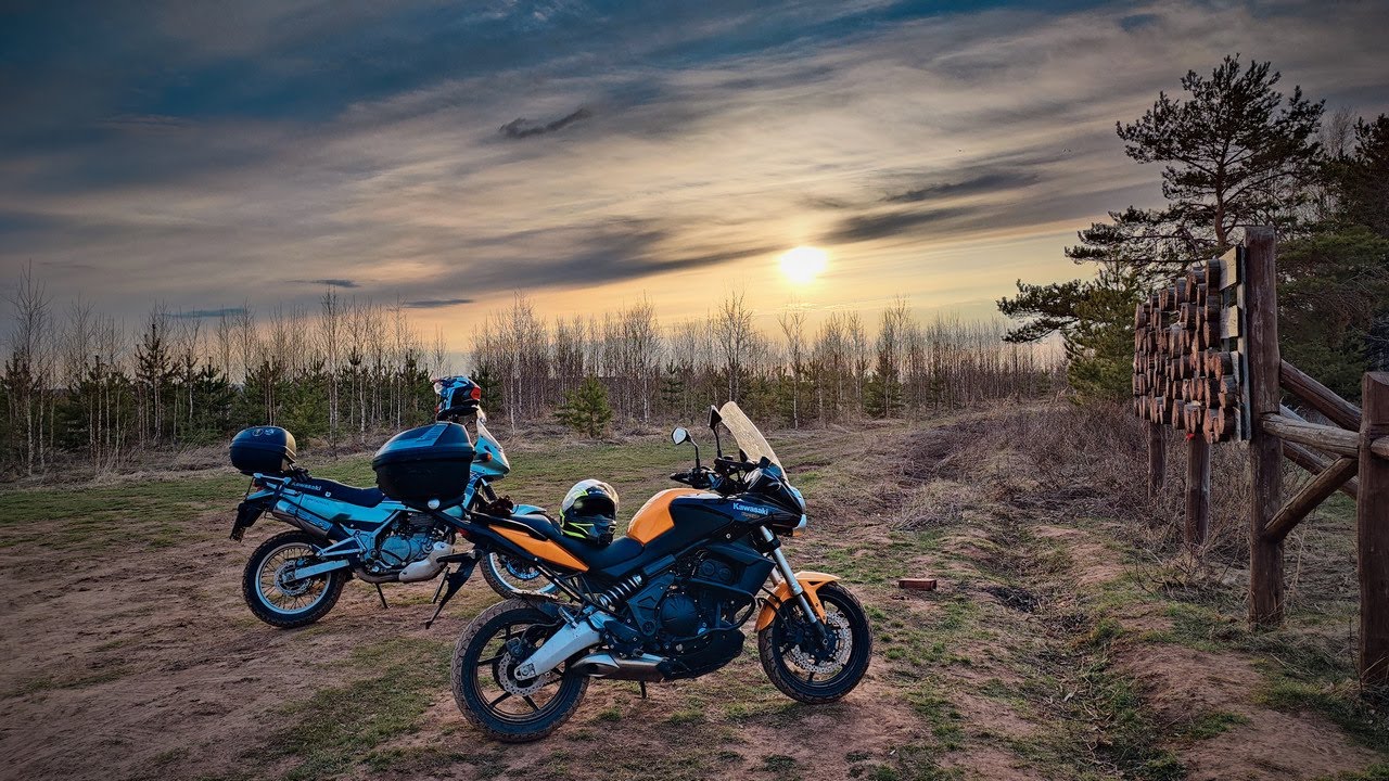 На мотах до мыса у Камы (апрель '23)