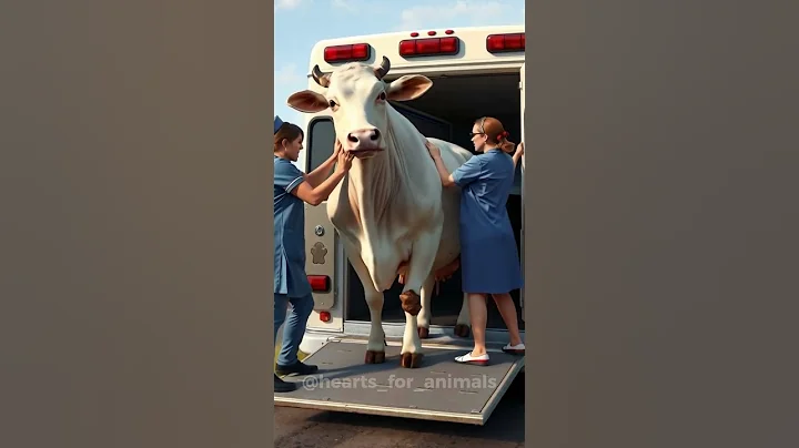 Saving an Injured COW alone in the road ♥🙏  #rescueanimals #animals #wildliferescue #cow