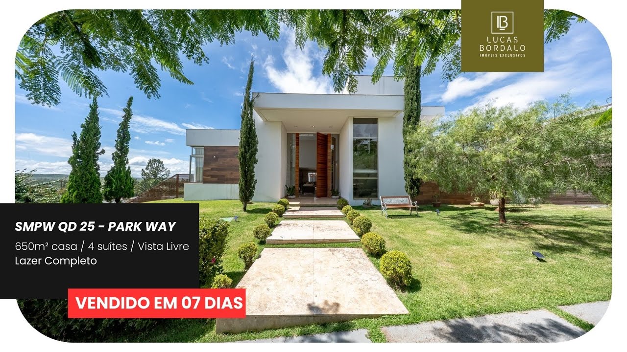 SMPW QD 25 - 650m² | 4 suítes | Área de lazer completa | Vista Livre