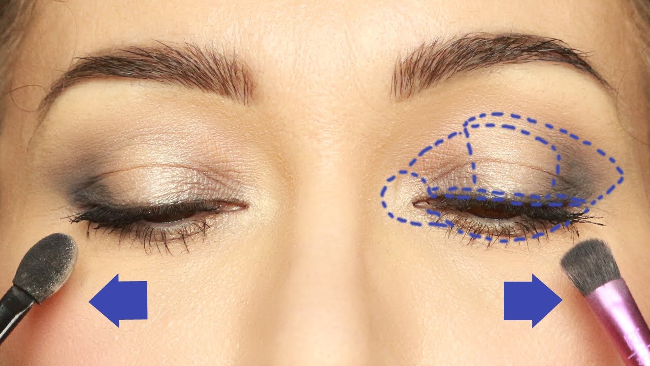 Applicazione ombretti sia con pennelli che applicatori. Trucco per principianti e non.