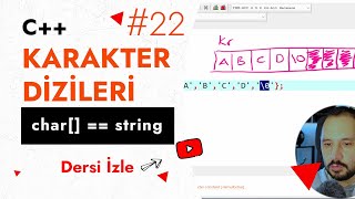 Karakter Dizileri Temel C Ders 22