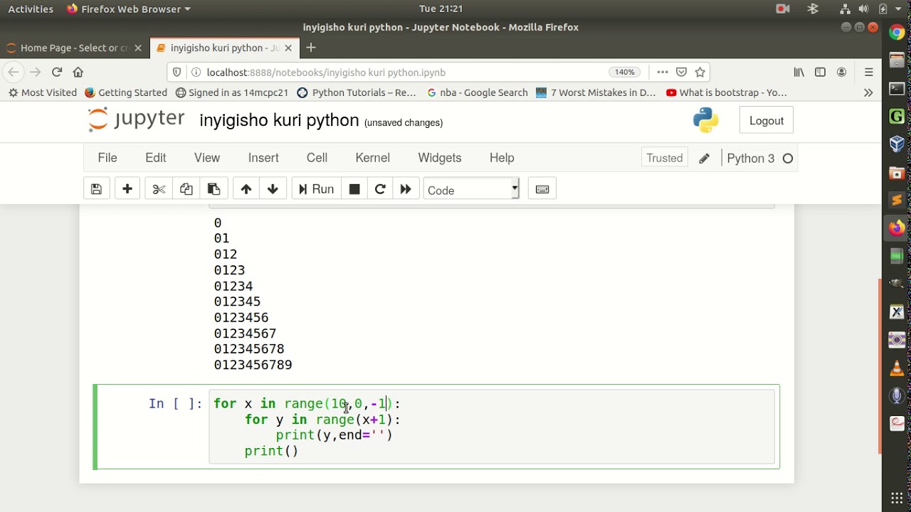 13. KinyaRwanda+English(Python Programming) Flow Control : for and ...