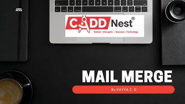 CADD Nest | How to create Mail merge in MS Word Part II