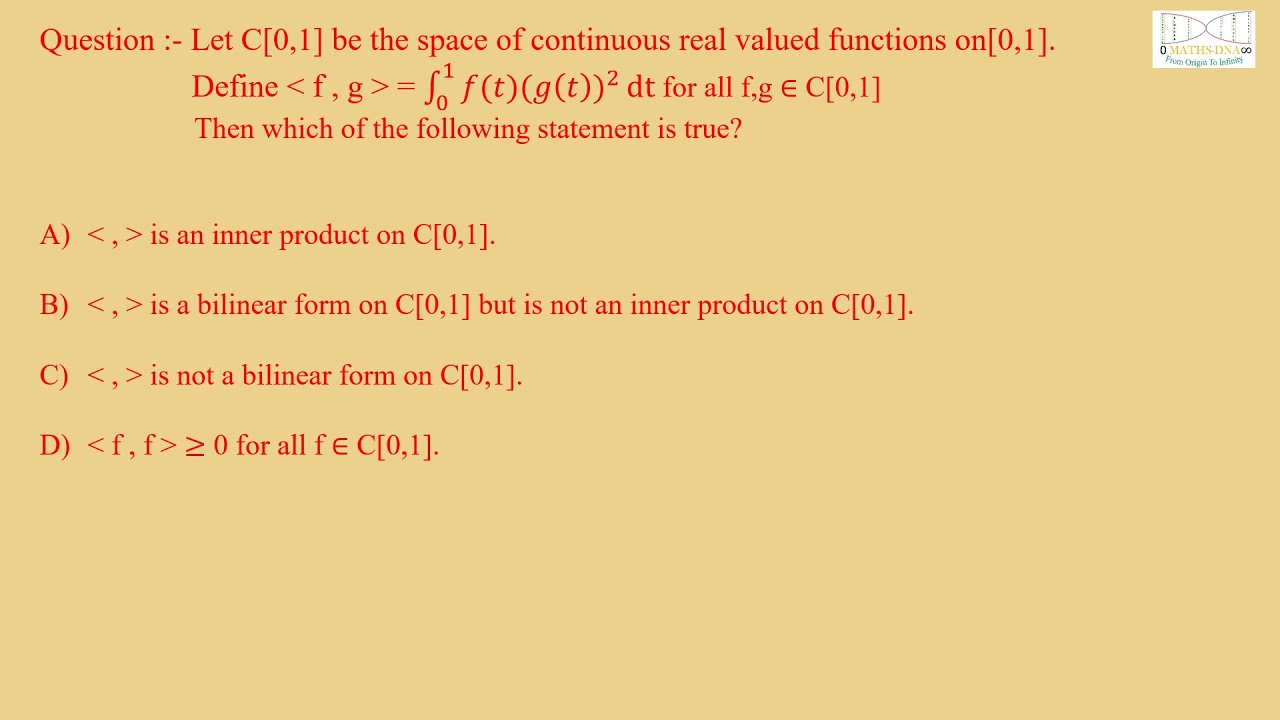 Bilinear inner product