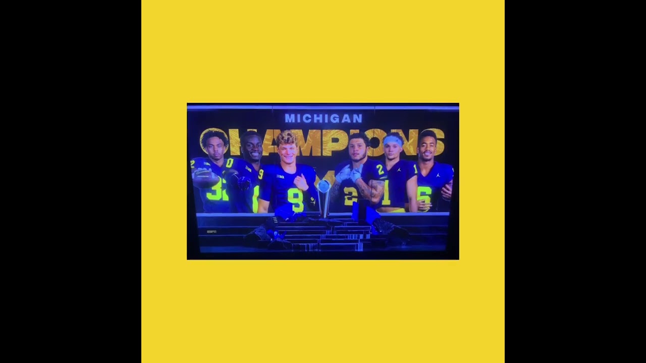 Go Blue - Michigan Wolverines Win!