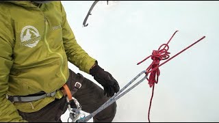 Ice Climbing: 16. Creating V-Thread Anchors | Climbing Tech Tips