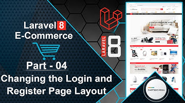 Laravel 8 E-Commerce - Changing the Login and Register Page Layout