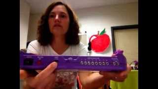 Using the Super Talker at snack time