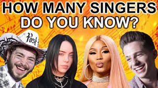 How Many Singers Do You Know? | Guess The Singer | 75 Singers