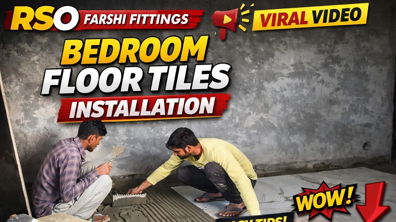Bedroom Floor Tiles Installations Bedroom floors tiles fittings videos Rso farshi fittings 