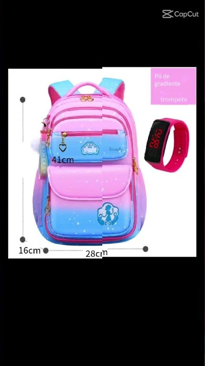 Confira Bolsa Escolar ultra Leve À Prova D'água Infantil 1-3-6 com 1% de desconto!
