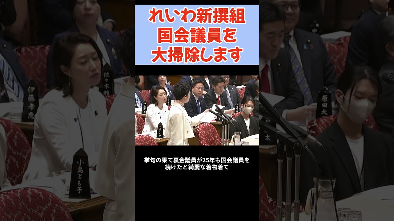 【国会中継】れいわ新選組は嘘にまみれた国会議員を大掃除します