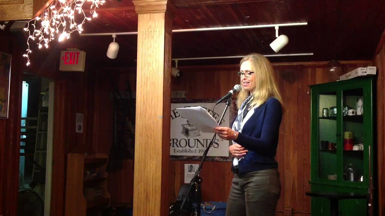 Wendy Skinner reads at the Coffee Grounds in St Paul, 2013