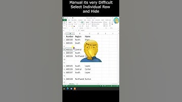Learn Excel- How to hide Multiple Blank Rows - Amazing Trick. #shorts #shortvideo