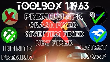 Toolbox 1.19.63 infinite premium | Give item fixed | unlimited premium 1.19.63 toolbox fixed | mcpe