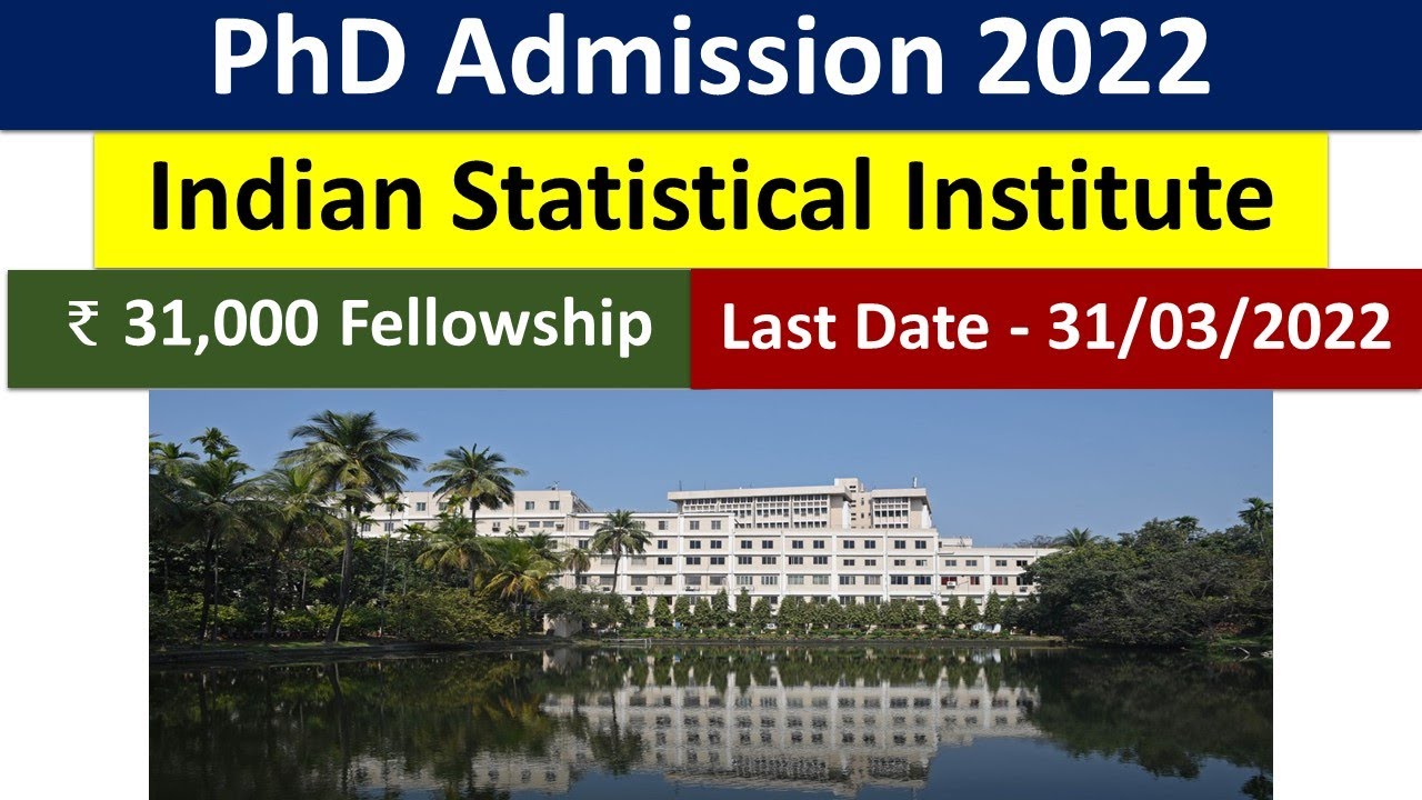 PhD Admission 2022 || Indian Statistical Institute || Research in Maths ...