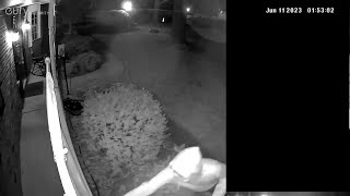 Hudson police: Wanted suspect caught on camera setting fire to Pride flag