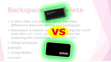 What is the use of Backspace and Delete key | Keyboard: Backspace Vs Delete key | st expert service
