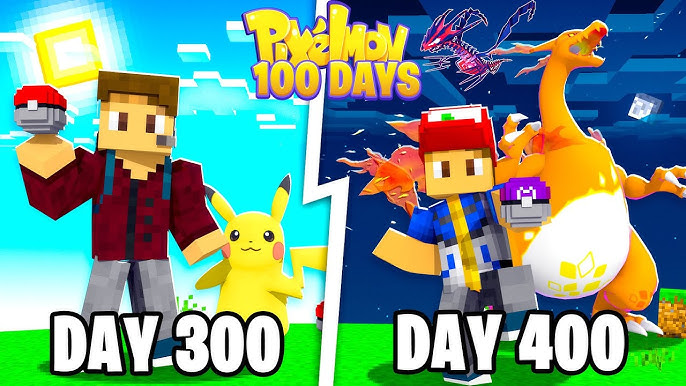 Part_1 Lucky Block Pixelmon Adventure 100 Days Unveiled