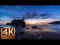 Sounds of the Pacific Ocean | 4K Beach Relax Video with Nature Sounds - 8 Hours Video