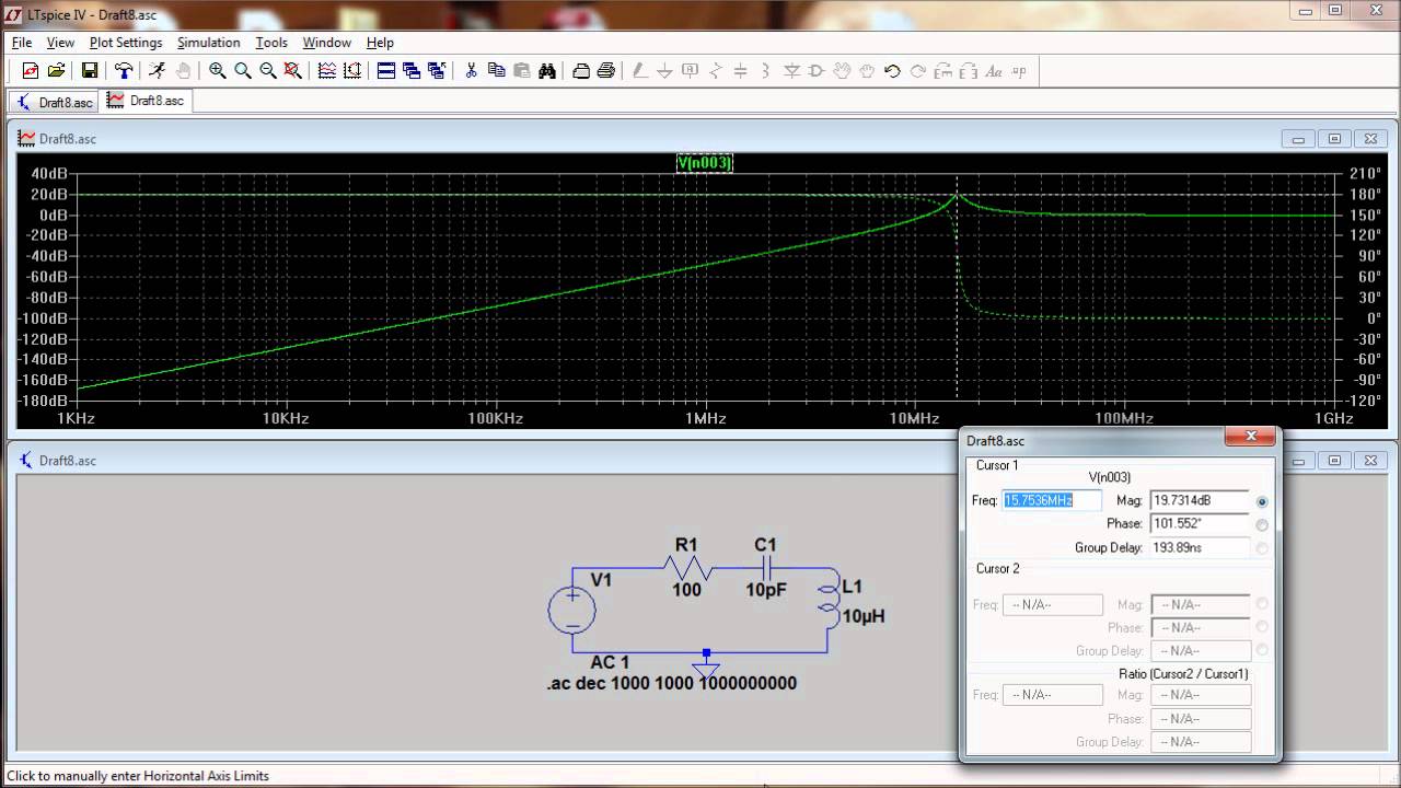 Tutorial Simulación paramétrica con LTSPICE (Circuito RLC) - YouTube