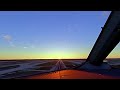 Beautiful Sunset Takeoff | Microsoft Flight Simulator