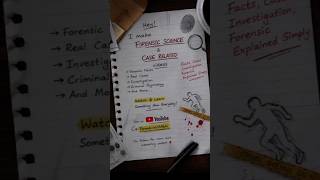 Do you like to learn a new science?: ✅ Forensic Facts ✅ Real Crime Cases ✅ Investigation Techniques