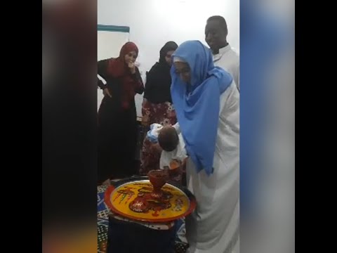 أول سبوع فرنسي نوبي صابر ومانو يحتفلان بمولد نجلهما إبراهيم