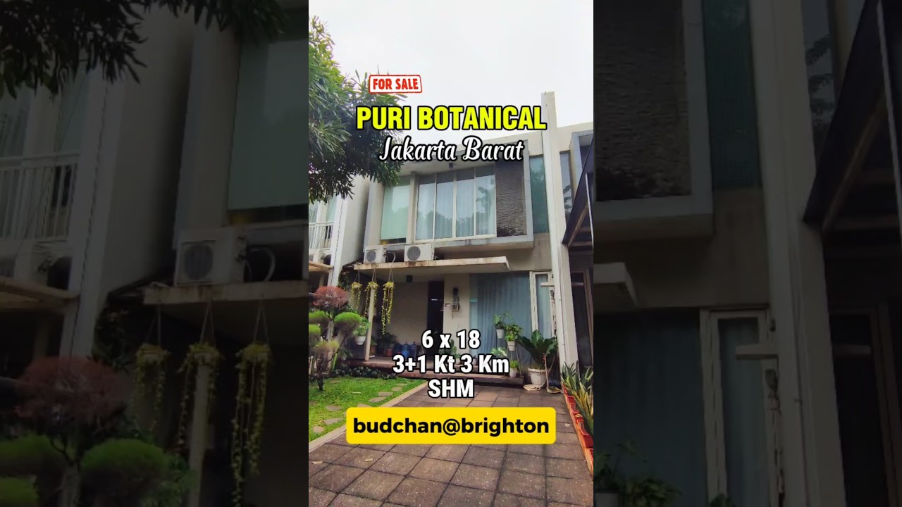 DIJUAL RUMAH PURI BOTANICAL JAKARTA BARAT