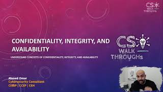 Confidentiality, Integrity, and Availability (CIA Triad) Arabic