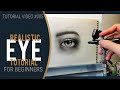 Freehand Airbrush A Realistic Eye Tutorial - Airbrushing For Beginners Part 5/6