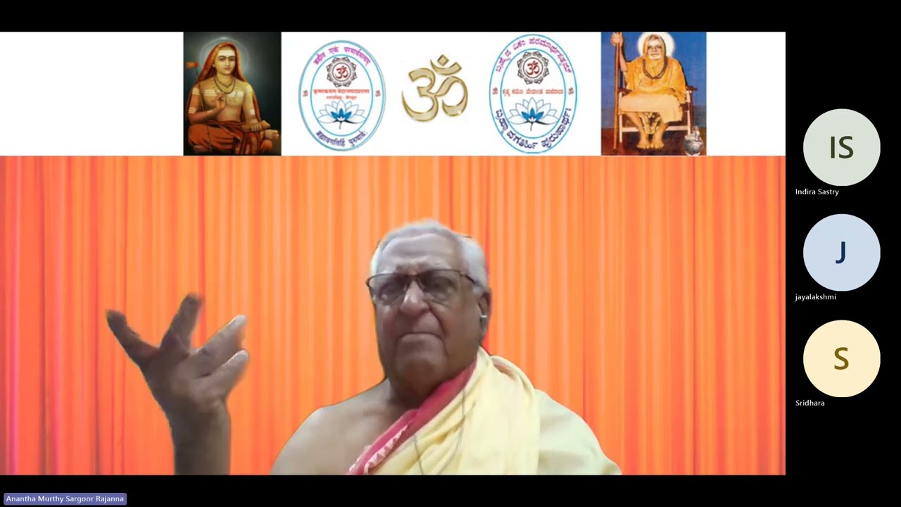 Lesson No. 119 talk by Sri Anantha Murthy on Taittireeya Upanishad Shaankara Bhashya
