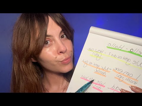 ASMR Teaching you German Basics So You Can Sleep 💤