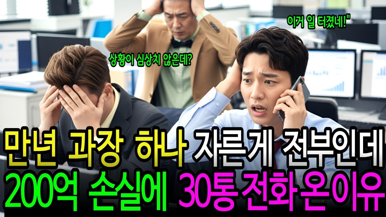 만년 과장 쫓겨난 회사가 30통 전화 건 진짜 이유#만년과장 #직장인현실 #회사몰락 #베테랑의가치 #사이다복수