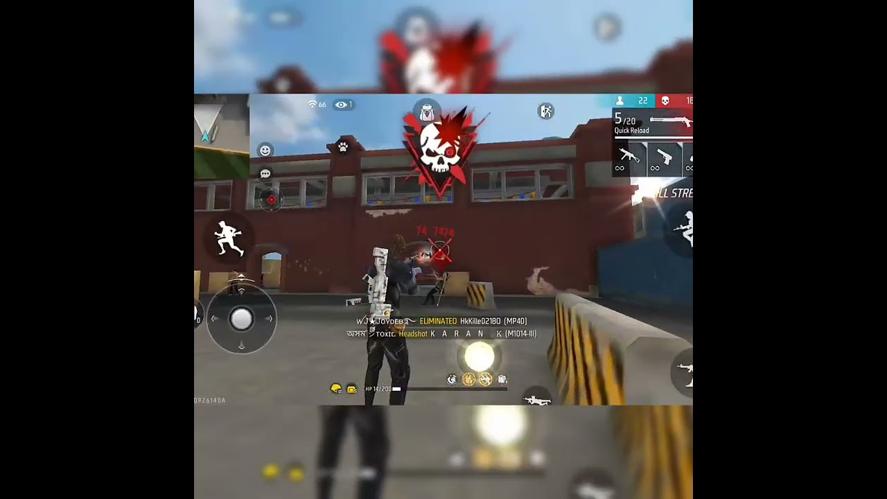 Gionee p7 max mobile 📲 gameplay 14 hp 3 kill 😈