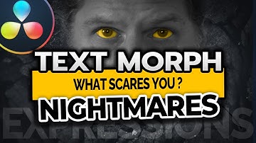 EASY Text Morph ANIMATION with Expressions / Davinci Resolve Tutorial / Fusion