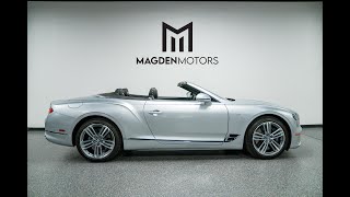 2022 Bentley Continental GT V8 Convertible for Sale - Moonbeam over Beluga Interior Walkaround