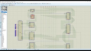 SAP-1 Circuit design of Memory Address Register (MAR) in Proteus 8 Professional.