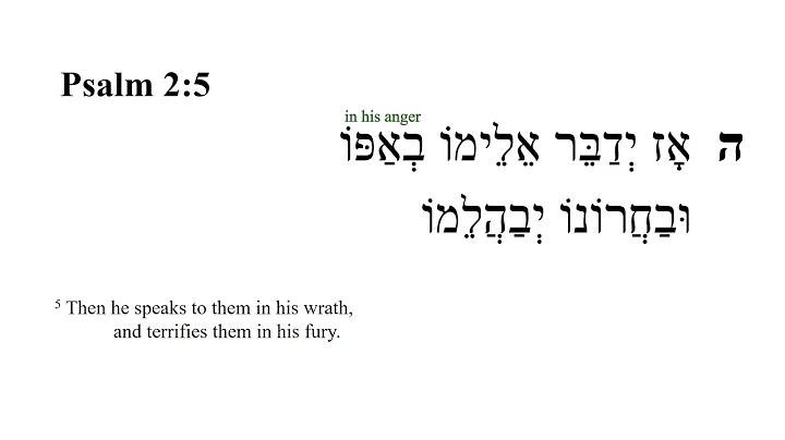 Psalm 2 -- Hebrew Bible Speaker with English Captions