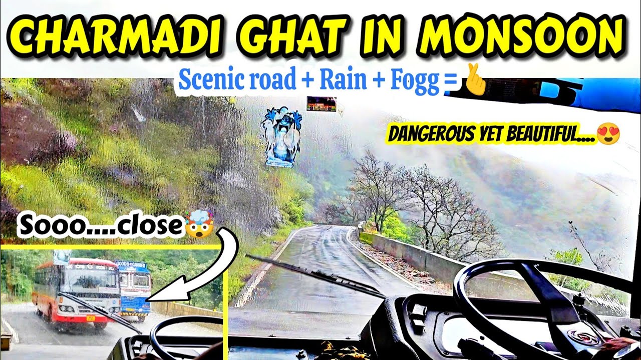 ಚಾರ್ಮಾಡಿ ಘಾಟ್😍 KSRTC Cabin Ride #bus #vlog #ghat #travel #trending#bussid #volvo #ksrtc#dharmasthala