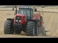 Massey Ferguson 8280 Baling Uphill w/ New Holland 4990 Big Baler | Harvest 2018 | Danish Agri