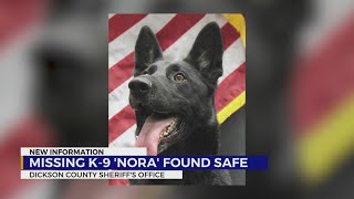 Missing Dickson County K-9 found safe