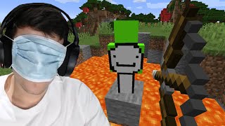 George Tries Minecraft Trickshots With Dream