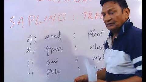 Analogy4, Analogy for Verbal Ability, English for Entry Test