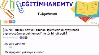 AUZEF PSİKOLOJİ FİNAL SORU BANKASI Sınavda çıkması muhtemel sorular#auzef#eğitimhanemtv#psikoloji screenshot 5