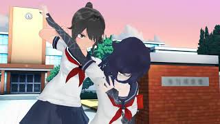 [MMD] Ayano vs Oka !!! Du combat entre rival !!