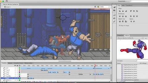 Behind The Scenes: Marvel: Worlds Collide - Animation in Flash CS6