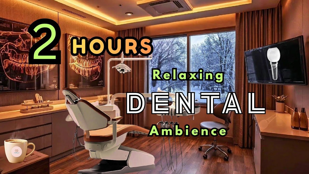 Relaxing Dental Clinic Ambience with Rotating Tooth & Snow | 2 Hours ...
