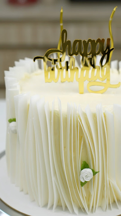 Wafer Paper Cake Decoration Tutorial | Unique & Trendy Cake Decor Techniques