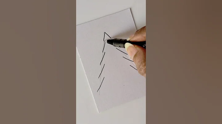 😱🎄 Super Easy Christmas tree #shorts #christmas #tree #easydrawing